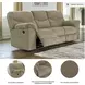 Alphons Briar 93" Reclining Sofa