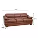 Tatum Brown Leather 94" Sofa