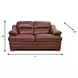 Tatum Brown Leather 71" Loveseat