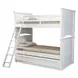 Madison Natural White Twin Over Twin Bunk Bed