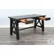 Ember Grace Dark Brown 58" Writing Desk with USB Port