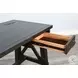 Ember Grace Dark Brown 58" Writing Desk with USB Port