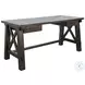 Ember Grace Dark Brown 58" Writing Desk with USB Port