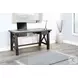 Ember Grace Dark Brown 58" Writing Desk with USB Port
