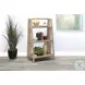 Willow Nest Natural Mahogany Wood 48" Folding Bookcase