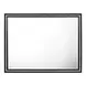 Haiden Weathered Black Rectangular Dresser Mirror