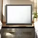 Haiden Weathered Black Rectangular Dresser Mirror