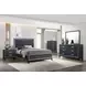 Haiden Weathered Black Rectangular Dresser Mirror