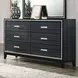 Haiden Weathered Black 6 Drawer Dresser