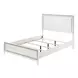 Haiden White Panel Bedroom Set with LED