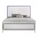 Haiden White Panel Bedroom Set with LED
