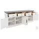 Ember Grace White 4 Door Credenza