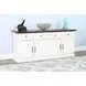 Ember Grace White 4 Door Credenza