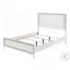 Haiden White Queen Panel Bed with LED
