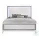 Haiden White Queen Panel Bed with LED
