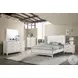 Haiden White Queen Panel Bed with LED