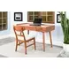 Maple Haze Medium Brown 48" Mid Century 3 Drawer Desk