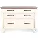Cozy Luxe White Lateral 3 Drawer File Cabinet
