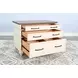 Cozy Luxe White Lateral 3 Drawer File Cabinet