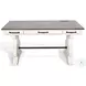 Hearthwood Haven Marble White and Buckskin 60" Desk with USB Port