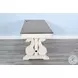 Hearthwood Haven Marble White and Buckskin 60" Desk with USB Port