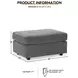 Stairatt Gravel Ottoman