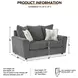 Stairatt Gravel 63" Loveseat