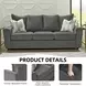 Stairatt Gravel 86" Sofa