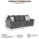 Stairatt Gravel 86" Sofa