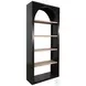 Haven Arch Umbra 84" Tall Arched Bookshelf with Open Shelving