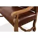 Italian Brown 45" Leather Settee