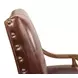 Italian Brown 45" Leather Settee