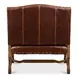 Italian Brown 45" Leather Settee
