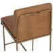Lathan Tan Leather Upholstered Bar Stool