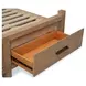 Plum Creek Sierra Brown Queen Storage Panel Bed