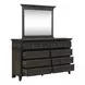 Eden Ridge Saddle Brown Dresser And Mirror