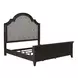 Paradise Valley Saddle Brown Upholstered King Panel Bed