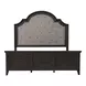 Paradise Valley Saddle Brown Upholstered King Panel Bed
