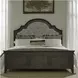 Paradise Valley Saddle Brown Upholstered Queen Panel Bed