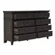 Eden Ridge Saddle Brown 8 Drawer Dresser