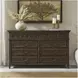 Eden Ridge Saddle Brown 8 Drawer Dresser