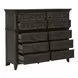 Eden Ridge Saddle Brown 10 Drawer Chesser