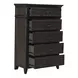 Eden Ridge Saddle Brown 5 Drawer Chest
