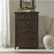 Paradise Valley Saddle Brown 5 Drawer Chest