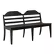 Paradise Valley Saddle Brown Ladder Back Bench