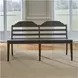 Paradise Valley Saddle Brown Ladder Back Bench