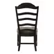 Paradise Valley Saddle Brown Upholstered Ladder Back Side Chair Set of 2