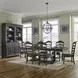 Paradise Valley Saddle Brown and Tobacco Upholstered 7 Piece Extendable Dining Set