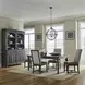 Paradise Valley Saddle Brown and Tobacco 5 Piece Extendable Rectangular Dining Set with Nailhead Trim