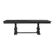 Paradise Valley Saddle Brown Trestle Extendable Dining Table